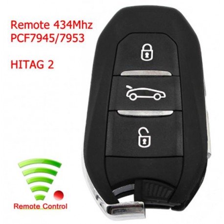 Radiocomando Citroen DS5 Smart Tre Tasti - 434 Mhz